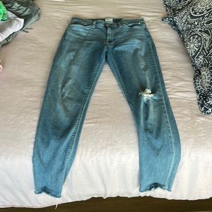 Hudson Blair high rise super skinny ankle jeans. Size 29. Light blue wash.